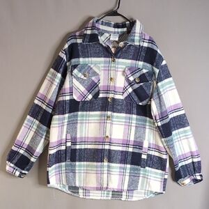 Assorted Sizes-Women's Plaid Shacket with pockets-NWT